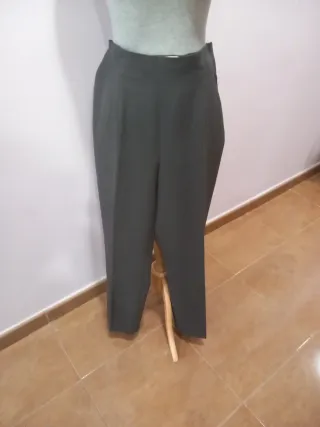 Pantalón vestir mujer gris marengo