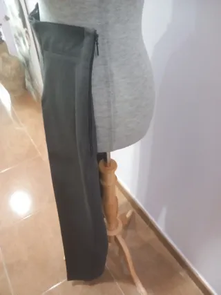 Pantalón vestir mujer gris marengo