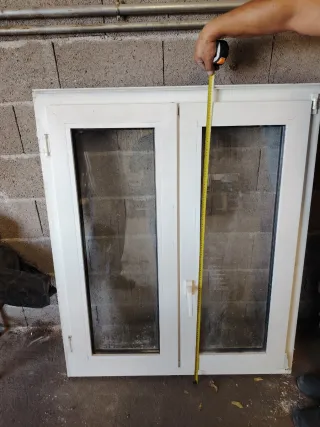 Ventanas blancas de doble cristal