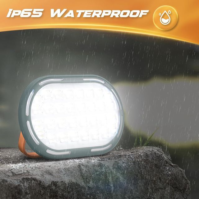 Foco LED solar con batería 3600 mAh, NUEVO