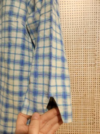 Camisa Burberry cuadros manga 3/4