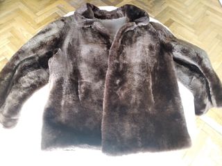 Chaqueta Piel Marrón Talla M. Vintage