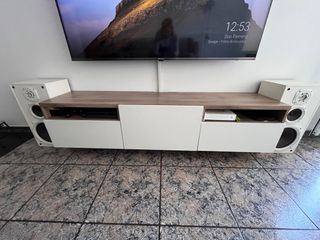 Mueble TV BESTÅ Blanco y Madera