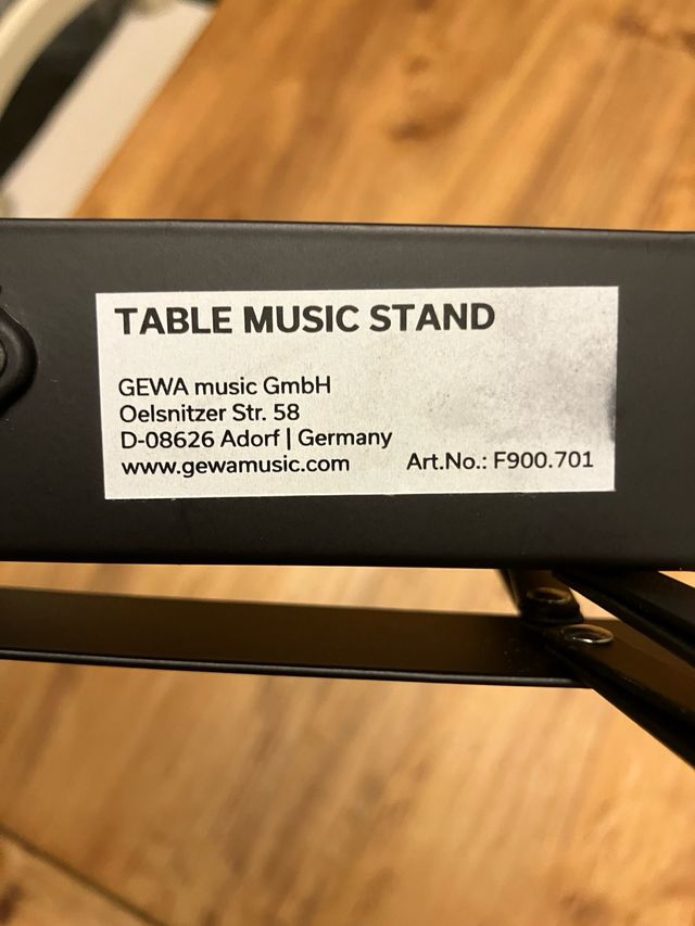 Leggio per spartiti nero