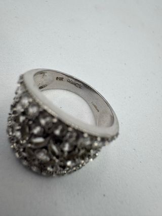 011-01-00392 ANILLO CIRCONITAS ORO BLANCO 14K