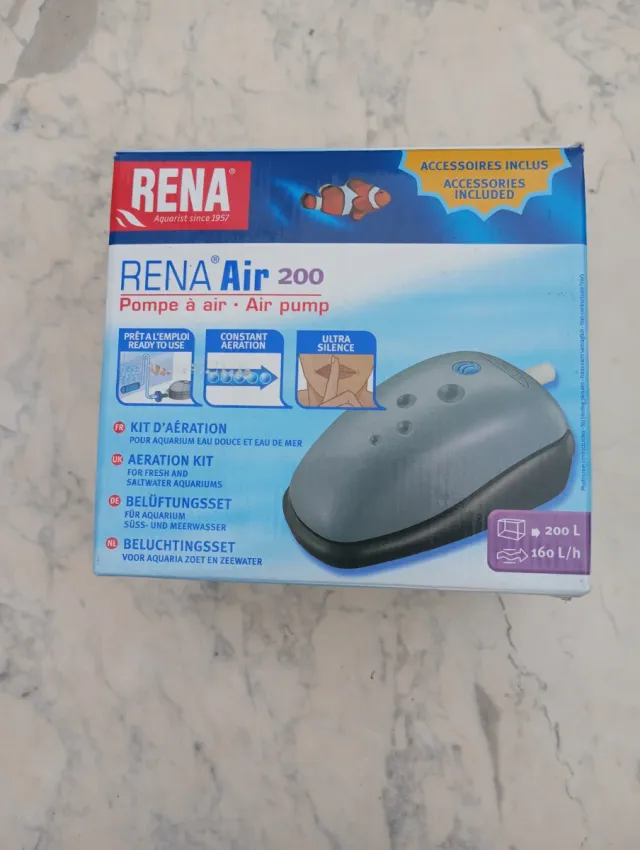 Aireador, calentador, bomba sumergible, carbón