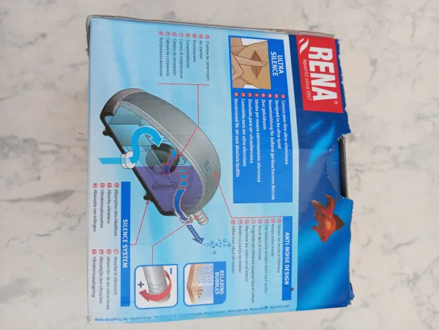 Aireador, calentador, bomba sumergible, carbón