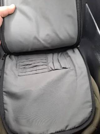 Mochila Pepe Jeans gris y verde - Nueva