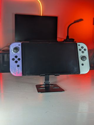 Nintendo Switch OLED viola/bianco + accessori