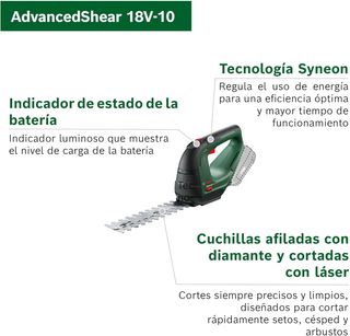 Tijeras cortacésped/cortasetos inalámbricas Bosch