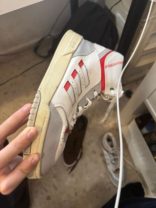 Adidas Drop Step Gris y Blanco