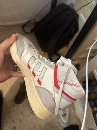 Adidas Drop Step Gris y Blanco