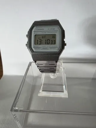 Casio F-91WS-8 Módulo 593 Gris Plata