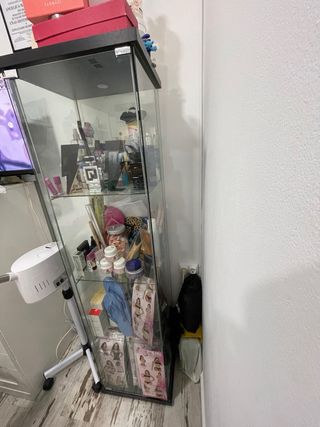 Vitrina expositora de cristal