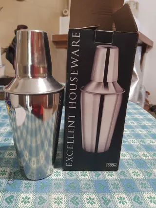 Shaker cocktail metallo 500ml
