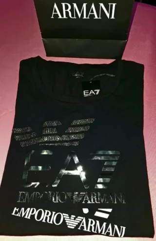 Camiseta EA7 Emporio Armani Negra Talla L