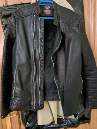 Chaqueta cuero G-STONE negra