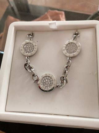Conjunto Lotus Silver Pulsera y Collar
