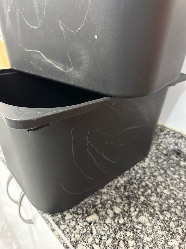 3 Cubetas Ikea Estantería Plástico