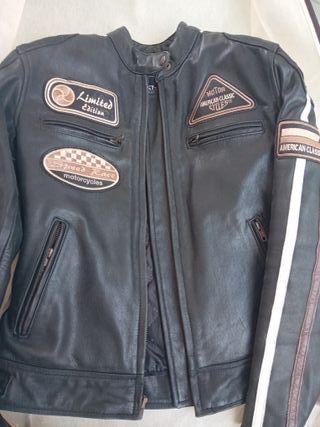 Chaqueta Moto Cuero Mujer Talla M