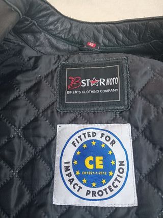 Chaqueta Moto Cuero Mujer Talla M