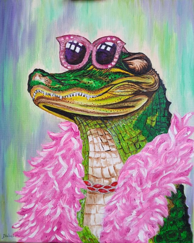 Una cocodrilo muy pretty