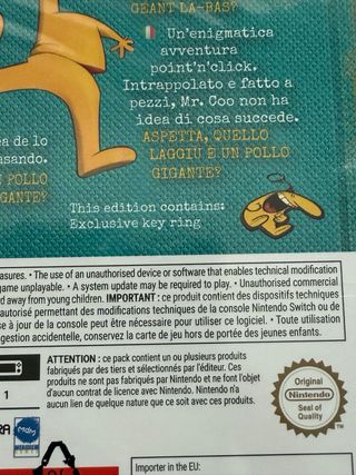 The Many Pieces of Mr Coo Switch precintado