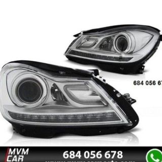 Faros delanteros Mercedes Clase C W204 tipo xenon