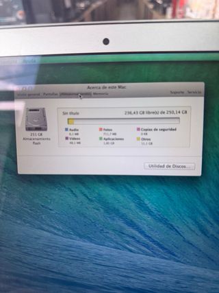 MacBook Air A1466 Plata