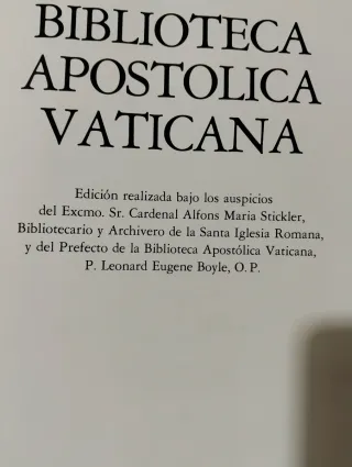 Biblioteca apostólica Vaticana.