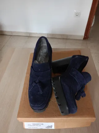 Zapatos Mimao Azul Talla 37