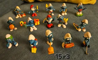 15 Puffi/Schmurf anni '80/'90