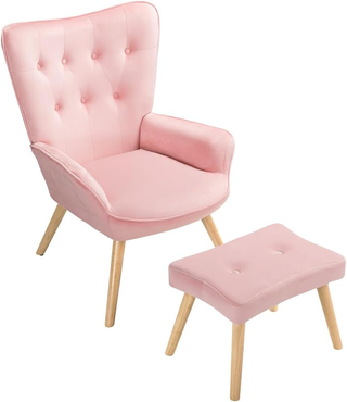 Poltrona con Sgabello da Soggiorno, Poltroncina co