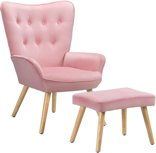 Poltrona con Sgabello da Soggiorno, Poltroncina co