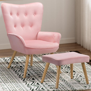 Poltrona con Sgabello da Soggiorno, Poltroncina co