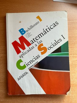Matemáticas aplicadas a las Ciencias Sociales 1B..