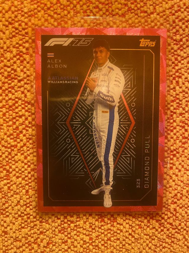 F1 75 Alex Albon Topps Diamond Pull 2026