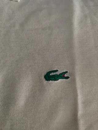 Polo Lacoste Blanco Talla M
