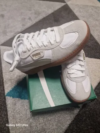 Deportivas Puma Palermo Blancas,Gris y Marrones