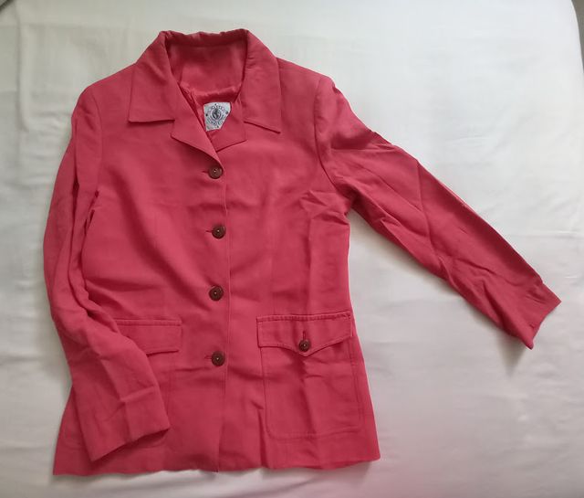 Chaqueta de lino roja