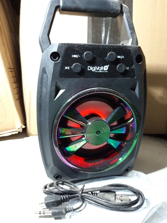 Altavoz Bluetooth DigiVolt Negro Multicolor