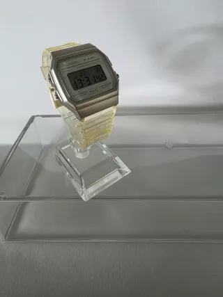 Casio F-91W Plata/Amarillo Módulo 593
