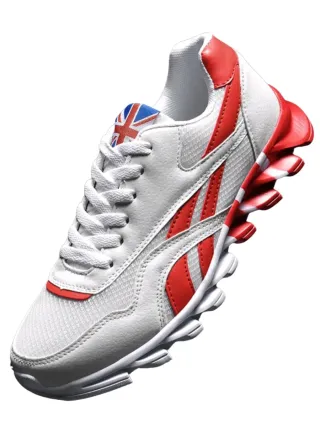 Zapatillas deportivas rojas y blancas