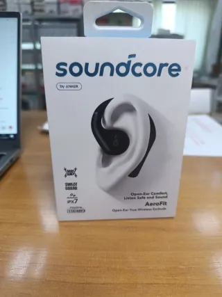 Soundcore AeroFit Auriculares Inalámbricos Negro