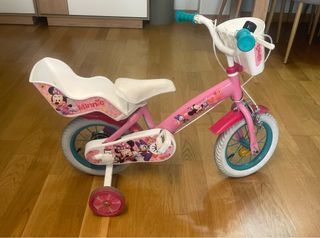 Bicicleta infantil Minnie Mouse rosa