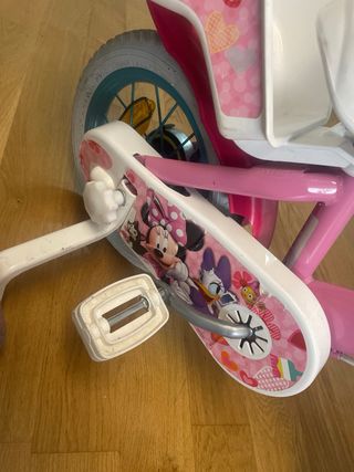 Bicicleta infantil Minnie Mouse rosa