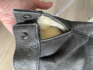 Cazadora Piel Forrada Hombre Marrón