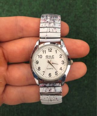 Lote 7 relojes mujer plata y turquesa