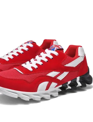 Zapatillas deportivas rojas y blancas