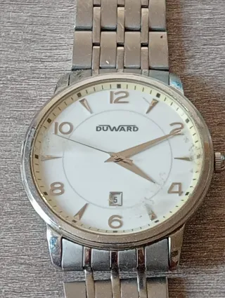 Reloj Duward Plata y Blanco